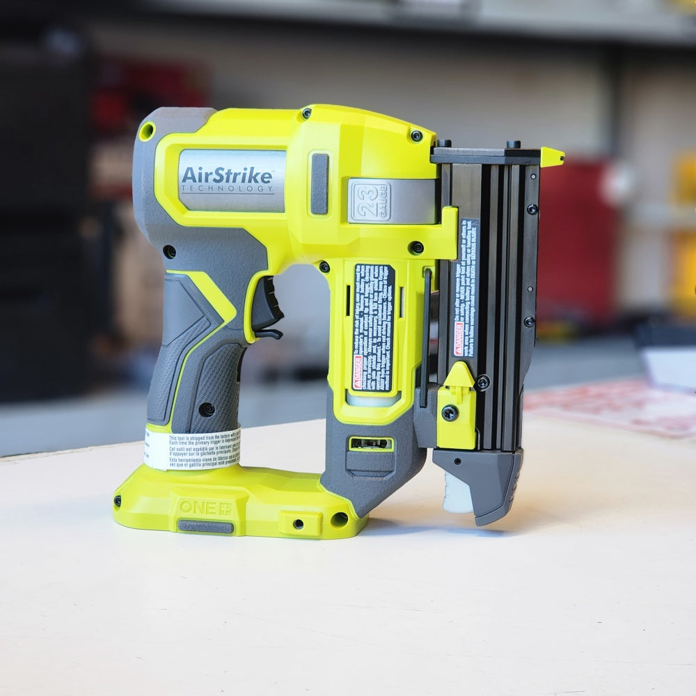 One + 18V Cordless Airstrike 23-Gauge Pin Nailer (Tool Only) One + 18V Cordless Airstrike 23-Gauge Pin Nailer (Tool Only)